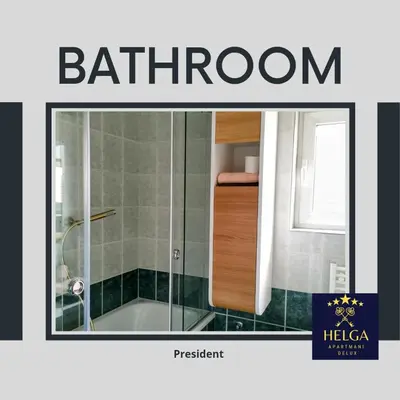 a magazine picture of a bathroom with a bath tub at HELGA apartmani BOSS i PRESIDENT in Kraljevo