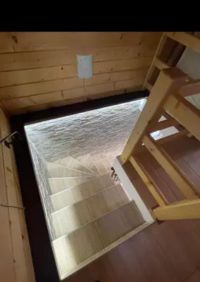 an overhead view of the inside of a tiny house at Green House Latin Grad in Vrmdža