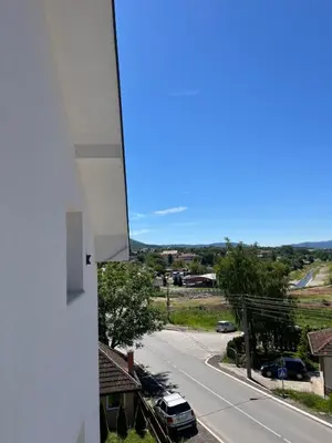 a view of a street from a building at Vila Sunset in Soko Banja