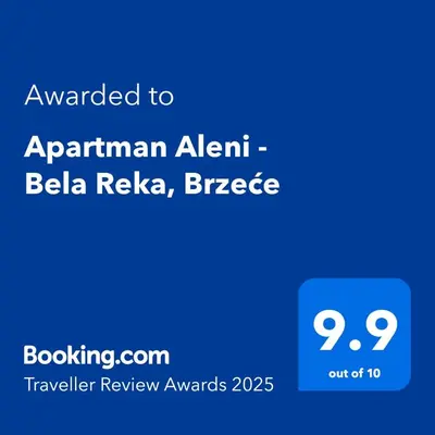 a blue text box with the words explained to aprilanan alarm beta raaja at Apartman Aleni - Bela Reka, Brzeće in Brzeće