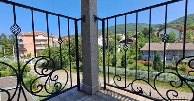 a view from the balcony of a house at Apartmani Talija 3 i 4 Sokobanja in Soko Banja