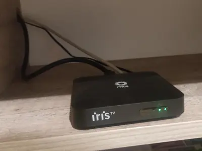 a black router sitting on top of a table at La Vie En Rose - Milmari Resort in Kopaonik