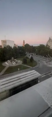 a view of a city street with a highway at Apartman Vanja in Paraćin