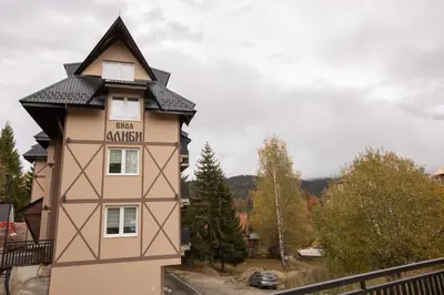 a building with the words grand apartment on it at Velickovic Alibi in Kopaonik