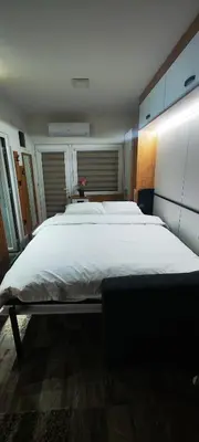 a bedroom with a large white bed in it at Marinkovic 2 stan na dan in Vranje