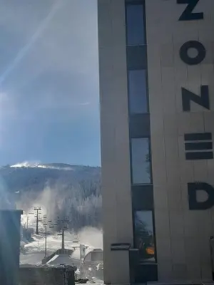 a view of a ski resort from a building at Stefany in Kopaonik