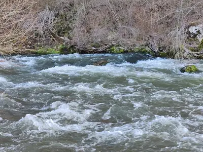 a stream of water with rapids on top of it at Vila Antić in Pirot