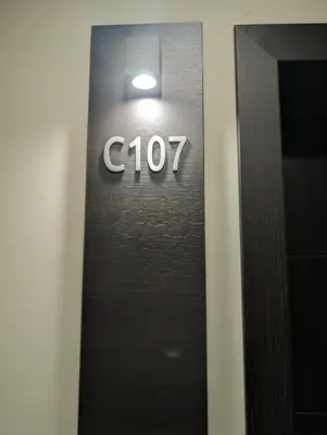 a close up of a door with a sign on it at BratSki Apartman - 200m od gondole in Brzeće