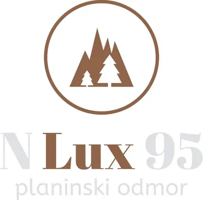 a logo for a new hiking company with trees in a circle at N Lux 95 Milmari in Kopaonik