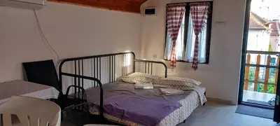 a bedroom with a bed and a window at Garičkina kuća 2 in Pirot