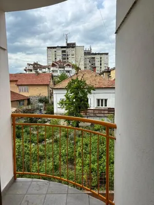 a view of a city from a balcony at Apartman LENKA in Pirot