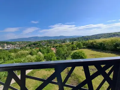 a view from the balcony of a house at Hakuna Matata 2 in Vrnjačka Banja