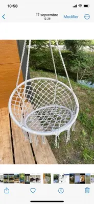 a picture of a white rope swing at Krupajsko vrelo in Milanovac