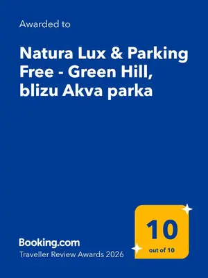 a screenshot of a cell phone with the number at Natura Lux & Parking Free - Green Hill, blizu Akva parka in Soko Banja