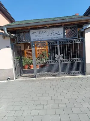an entrance to a building with a gate at APARTMAN Buba in Pirot