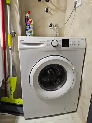 a white washing machine in a bathroom with at Ema HILLS in Vranje