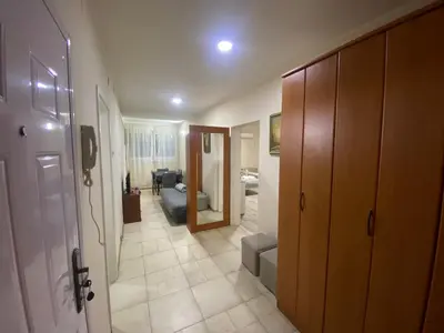 a hallway of a room with a living room at Apartman Lea in Paraćin