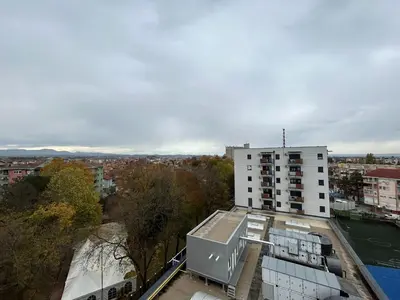an overhead view of a building in a city at Harmony Studio Suite in Jagodina