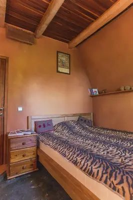 a bedroom with a bed and a dresser at Guesthouse Šejn in Kopaonik