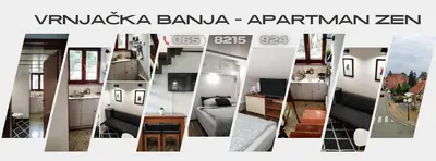 a collage of photos of an rv interior at Vrnjačka Banja - Apartman Zen in Vrnjačka Banja