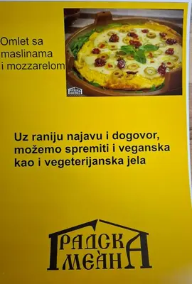 a box with a picture of a pizza on it at ThEOS in Vranje