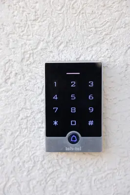 a lightswitch on the side of a wall at Relax in Vranje