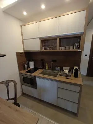 a kitchen with a sink and a counter top at Kopaonik - Milmari resort S66 in Kopaonik