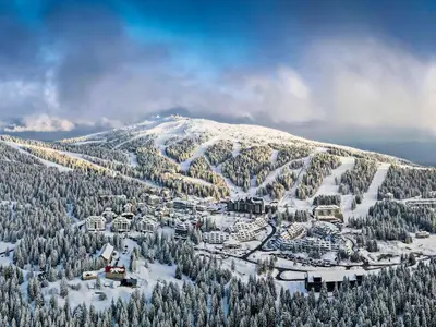 a ski resort on a mountain covered in snow at Z3 Studio in Kopaonik