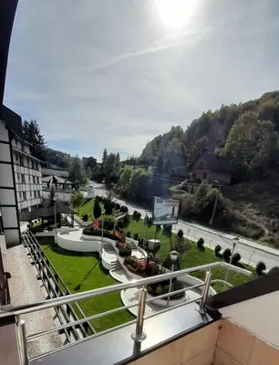a view from the balcony of a hotel at Brzece lux apartman in Brzeće