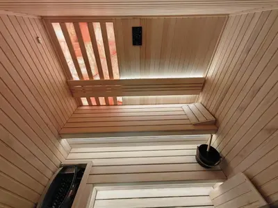 an overhead view of a sauna at Friends Apartmani - Broj 2 in Raška