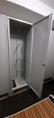 an open refrigerator with its door open in a room at Vila Breg Kopaonik Centar in Kopaonik