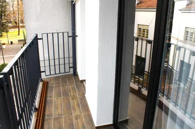 a view from the balcony of a house at studio apartman Najdanović CENTAR in Vrnjačka Banja