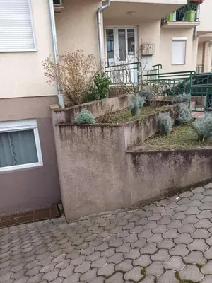 a house with a wall with plants in it at Jelena Lux in Vrnjačka Banja
