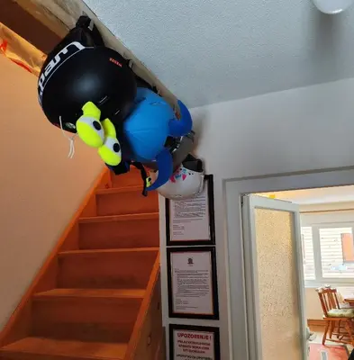 a balloon is hanging from a ceiling at Kuća Drinčić in Kopaonik