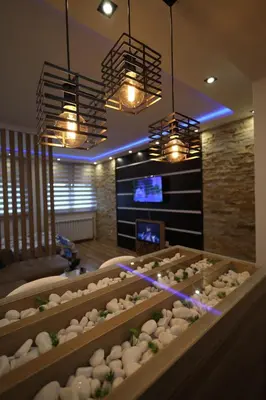 a room filled with lots of pots of plants at Lux Apartman Kop Zoned in Kopaonik