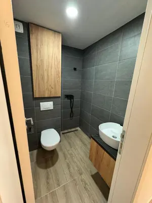 a bathroom with a toilet and a sink at Residence Hill Kopaonik in Kopaonik