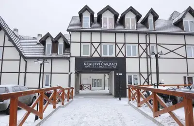 a building with a sign that reads kalamatown castle museum at Apartman Filipovic - Kraljevi Cardaci - Kopaonik in Kopaonik