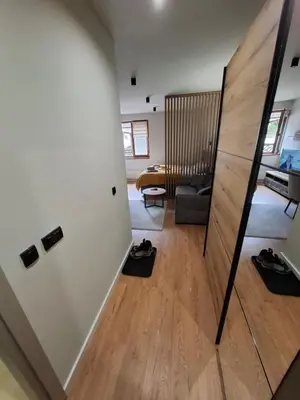 a view of a living room from the hallway at TomaR-Gondola in Kopaonik