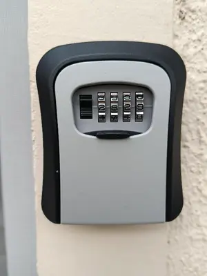 a soap dispenser is attached to a wall at Studio Sanja in Niš