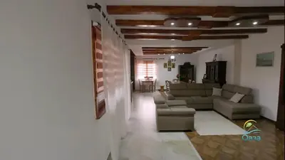 a living room with a couch and a table at Etno selo Katunija in Katun