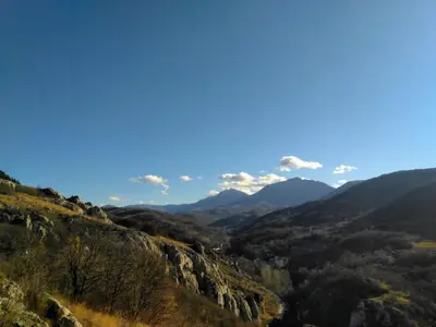 a view from the top of a mountain at Rezervat in Jelašnica