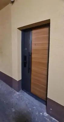 a door in the side of a building at Apartman La Casa and Spa in Vranje