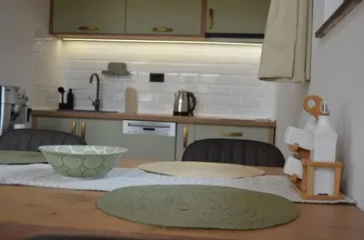 a kitchen with a table with a bowl on it at Montana Goc in Goč