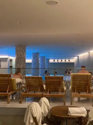 a group of people sitting in chairs in a restaurant at See U in Pegaz in Vrnjačka Banja