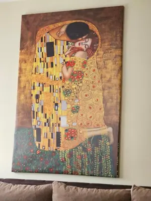 a painting of a woman playing a violin at Anastasija Lux 2 in Paraćin