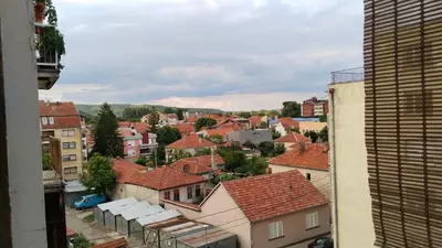 a view of a city from a building at Lela's home II in Knjazevac.