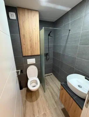 a bathroom with a toilet and a sink at Hafsah Hill Kopaonik in Kopaonik