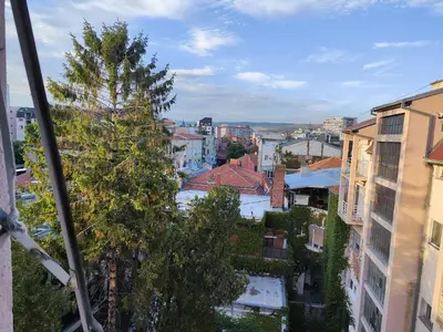 a view of a city from a building at Konstantin Apartment in Niš