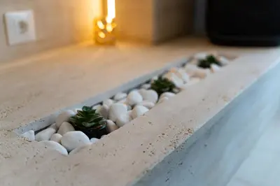 a row of eggs with plants in them on a counter at 501 View Vrnjacka Banja in Vrnjačka Banja