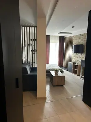 a living room with a couch and a table at Milmari Bonita Nlux87 in Kopaonik